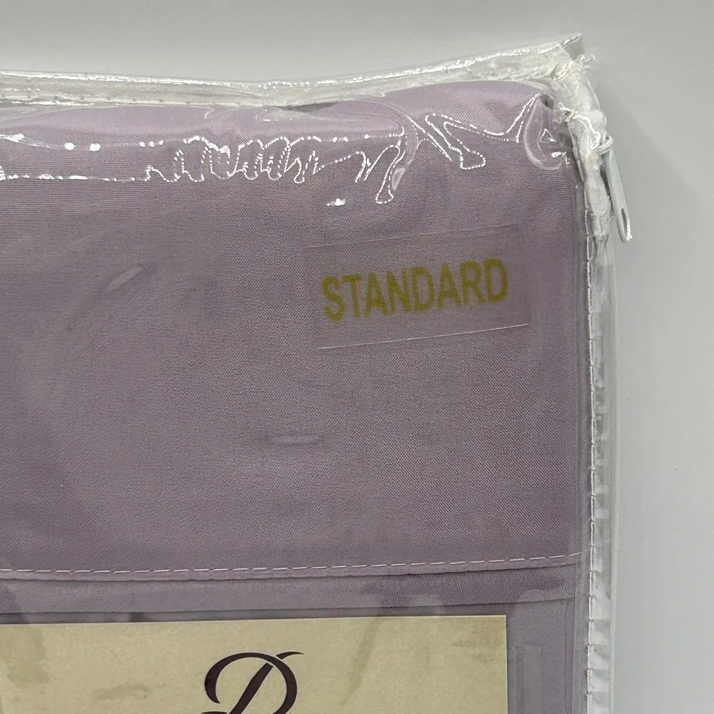 Danjor Linens Premium‎ 1500 Collection Standard Pillowcase Set Lavender NEW